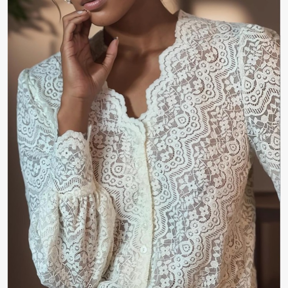 soft lace cardigan